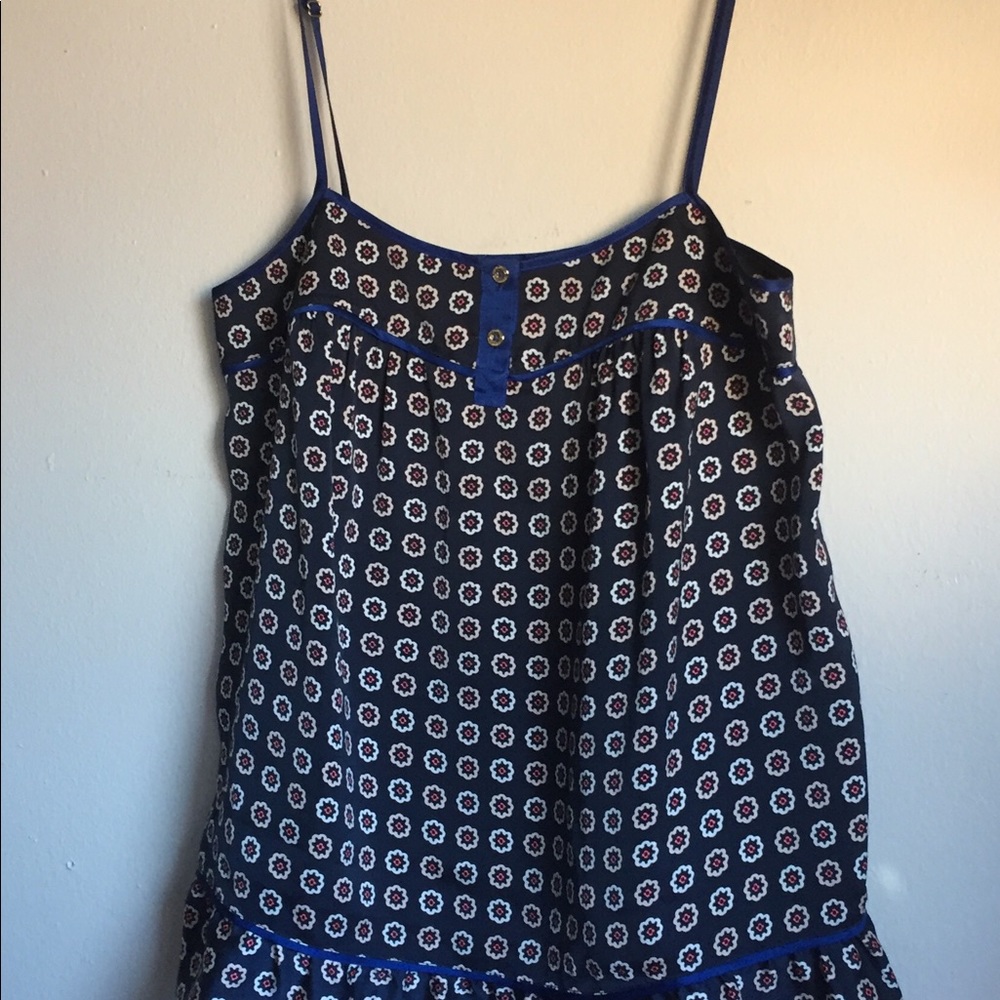 Juice Conture Navy Printed Blouse Sz S